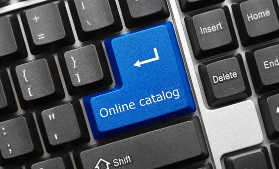 Online Catalog button for HVAC supplies 