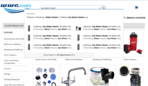 Navien Tankless water heater products page screenshot
