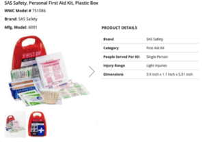 SAS Personal First Aid Kit