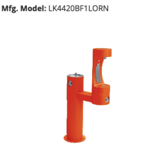 Orange elkay office water dispenser 